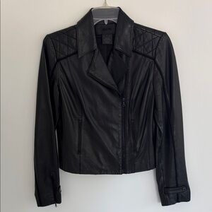Miss Wu Women's Black Leather Jacket